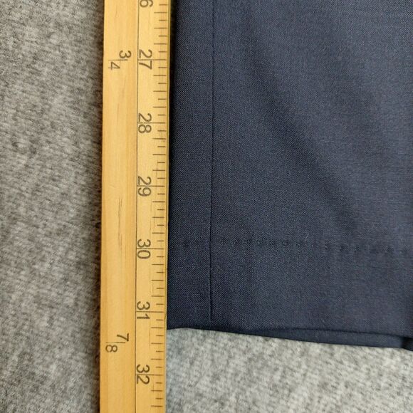 Lands End Men's 42R (39x31) 2 Piece Wool Blend Suit Navy Blue Traditional Fit - Picture 12 of 15